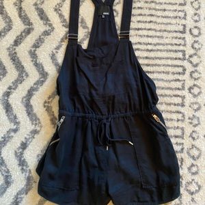 Aritzia black short overalls